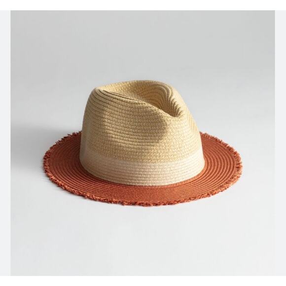 & Other Stories Color Block Straw Hat main image 2